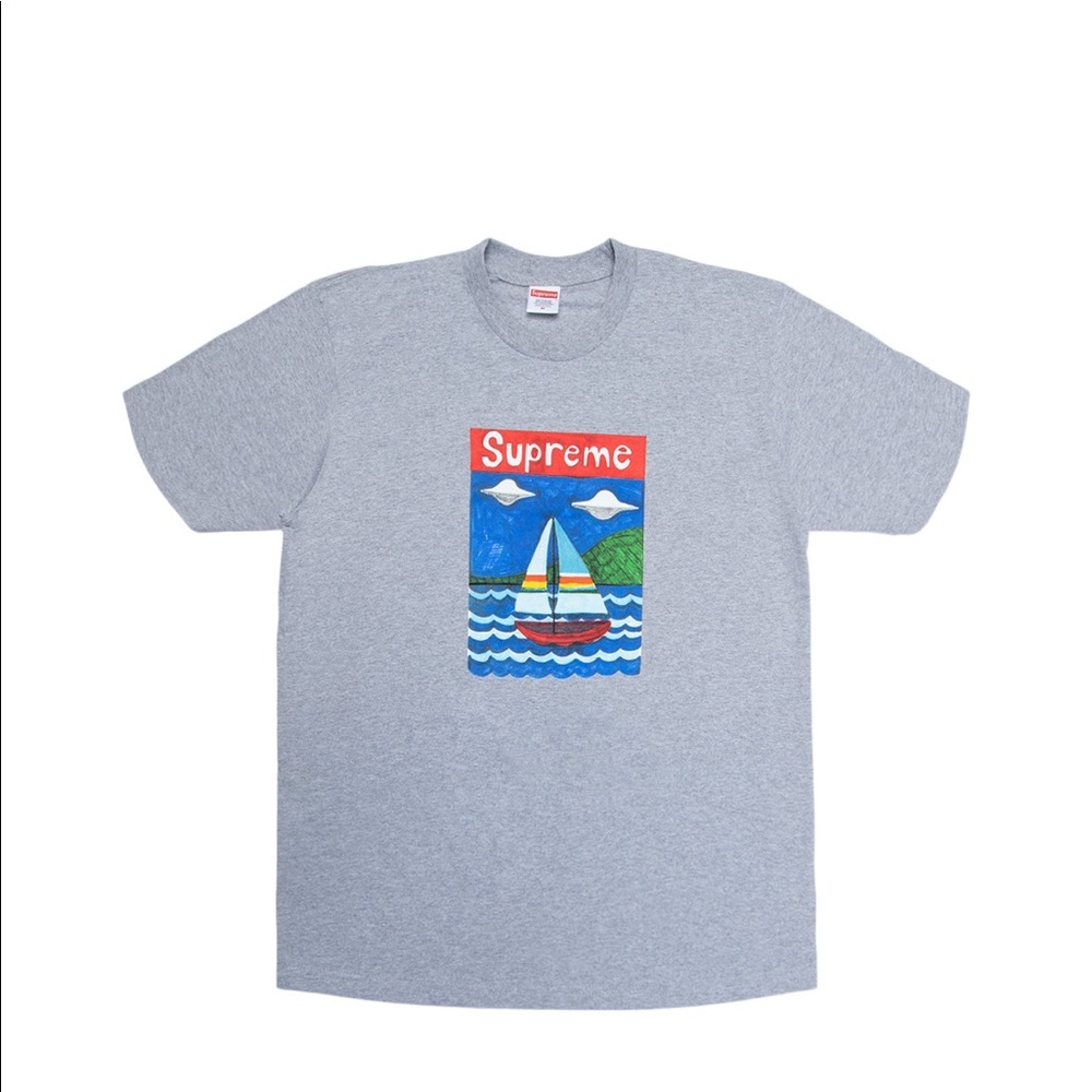Supreme Sailboat Tee Grey Size Medium